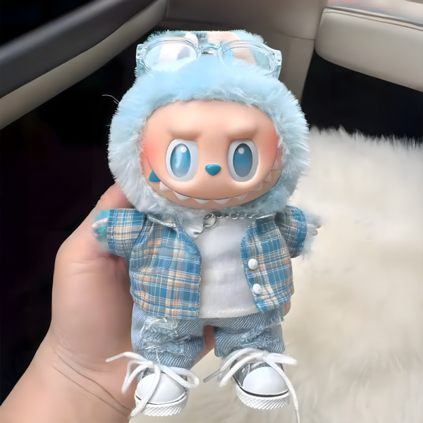 Labubu "Sit Sit Party" Boy's Macaron Outfit Set (17cm)