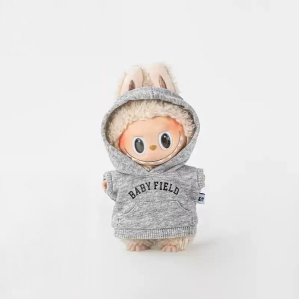 Labubu "BABY FIELD" Graphic Hoodie - 17cm Doll Clothes